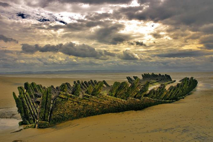 Wreck on beach